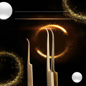 Pince à épiler fine en acier inoxydable avec poignée en fibre, pour travaux de précision des cils, haute performance, antistatique, durable, pointe fine, qualité A+ - Product Image 5