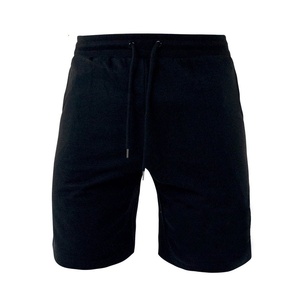 Summer Men's Casual Gym Breathable Mid Drawstring Knitted Shorts <b>Black</b> Customizable Pocket gym Shorts - Product Image 4