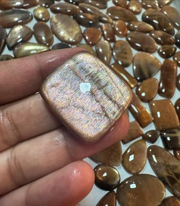 Natural Sunstone Cabochon AAA Quality Orange Peach Loose Gemstone Polished Cabochon for Jewelry Making Wholesale Price <b>Stones</b>, - Product Image 4