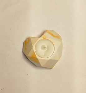 Vela en frasco de cerámica, caja personalizada, aromaterapia, Pascua, Acción de Gracias, hecha a mano, elegante, venta al por mayor, frasco de hormigón con forma de corazón - Product Image 1