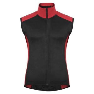 Gilet de cyclisme léger en polyester pour homme, col montant, fermeture éclair, coupe-vent, imperméable, sans manches, vêtements de sport - Product Image 4