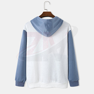 Sudaderas con capucha 100% algodón, diseño de tres colores, para hombre, con logo personalizado impreso, sudaderas esenciales al por mayor para hombre - Product Image 2