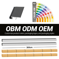 Chuanlan Personnalisé En Aluminium U Canal LED Lumière Verre Garde-corps Nouveaux Produits Offre Spéciale pour Escalier Application