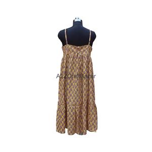 Robe moulante bohème sans manches 100 % coton pur, la plus vendue, élégante, pour femme, idéale pour les soirées et les tenues de plage, disponible en gros - Product Image 5