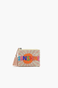Choose Happy Beaded Coin Purse Cute Open Closure Handmade <b>Mini</b> <b>Pouch</b> with Chain Strap and Polyester Lining BY MULTI CRAFT - Product Image 4
