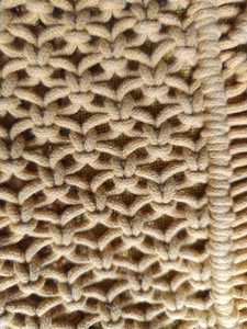 Sac fourre-tout jaune en crochet avec motif géométrique, fermeture à bouton, style bohème, sac à main pour femme, usage quotidien décontracté - Product Image 4