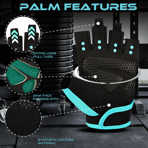 Nuevos Guantes Deportivos Transpirables de Media Palma, Material de Alta Calidad, Diseño Antideslizante, para Levantamiento de Pesas, Hombres y Mujeres, para Gimnasio - Product Image 2