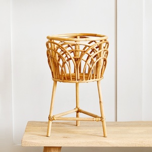 Supports de plantes en rotin, présentoirs de fleurs artificielles, supports de plantes en tissu tressé - Product Image 4
