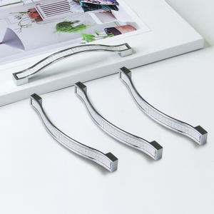 Tirador de Lujo de Aleación de Zinc con Incrustaciones de Diamantes para Muebles Contemporáneos, Duradero, para Cajones de Cocina y Baño - ¡Venta Caliente! - Product Image 3