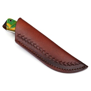 Custom Handmade Outdoor Hunting Skinning Camping Knife with Color Resin Handle Stainless Steel <b>Drop</b> Point Blade for Wholesale - Product Image 5
