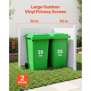 Schermo per la privacy da esterno Horizon a 2 pannelli 50x50, recinzione per condizionatore d'aria con 27,6 picchetti a terra per recinzione attrezzature piscina - Product Image 2