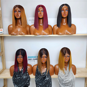 Glueless Straight <b>Long</b> <b>Wig</b> 100% Human Hair Pre Plucked Virgin Cuticle Aligned Remy Hair for Lace Base for Black Women - Product Image 2