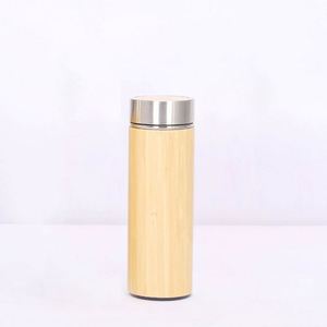 Gobelet isotherme à double paroi en bambou et acier inoxydable, anti-fuite, sans BPA, logo personnalisé, isolation thermique de 12 à 24 heures - Product Image 4