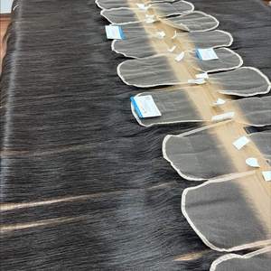 VENTE FLASH - Extension de cheveux humains en dentelle transparente, bouclés et rebondissants, couleur noire pour femmes noires, PRÊT À EXPÉDIER - Product Image 6