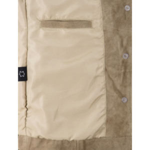 Custom 100% Premium Beige Cow Suede Leather Fringed Coat <b>Women</b>’s Western Fringes <b>Jacket</b> Western Boho Blazer Style Suede Coat - Product Image 4