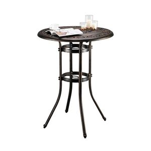 "Aluminum Outdoor Round Dining <b>Table</b> 32x32x41 Inches" - Product Image 2
