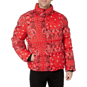Designer Puff Padded Coat Windproof Men's Down Bubble <b>Jackets</b> <b>Winter</b> Custom Puffer <b>Jacket</b> for Men Sublimation Polyester Fabric - Product Image 5