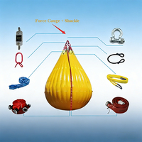 Sac d'eau lesté robuste pour contrepoids de navire, destiné aux relevés de flottabilité et à l'étalonnage du lest