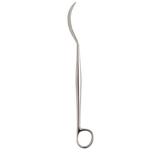 Écarteur de hanche à levier osseux en acier inoxydable, courbé, 300 mm (11,34 po), pointe émoussée, largeur de la mâchoire 6,2 mm, largeur de l'arcade 28 mm, Hohmann, manuel, haute qualité - Product Image 2
