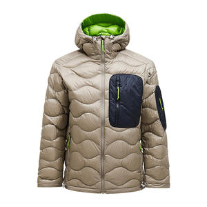 Blouson matelassé léger et imperméable pour homme Triveers, style urbain, avec fermeture éclair et capuche, en polyester - Product Image 3