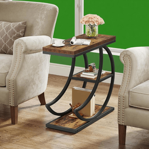 Tavolino Consolle in Rattan Naturale, Robusto e dal Design Unico - Product Image 5