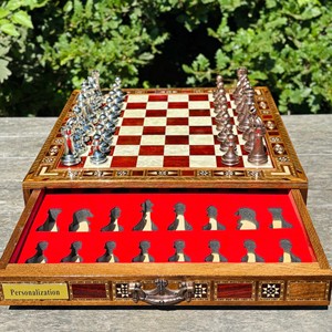 Juego de Ajedrez Tradicional de Madera de Teca con Piezas Ponderadas, Decoración para el Hogar, Venta al por Mayor, Moradabad, India - Product Image 5