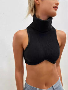 เสื้อกล้ามครอปท็อปผู้หญิงคุณภาพพรีเมียม เนื้อผ้าริบ ระบายอากาศได้ดี ยืดหยุ่น แห้งเร็ว รับสกรีนโลโก้และออกแบบชุดโยคะตามสั่ง - Product Image 3