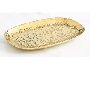 Modern Design Luxury Metal Tray For Kitchen Catering Used Server Tray Gorgeous Look Cake Pasta <b>Pizza</b> Serve Decorative Tray - Product Image 1