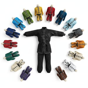 Uniforme de Kung Fu Personalizado con Pedrería en Toda la Superficie para Adultos y Niños, Logotipo Personalizado, Uniforme de Artes Marciales, Tai Chi, Karate - Product Image 1