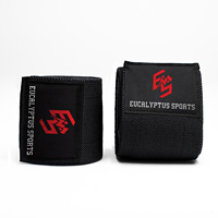 Coudières d'entraînement de gymnastique robustes personnalisables avec support de dynamophilie avec logo, conception de la longueur, matériau rigide, assistance au genou