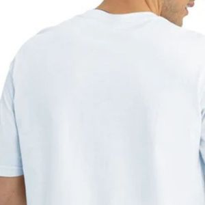 <b>White</b> Mens Plain Crew Neck Short Sleeve T Shirt Soft Cotton Casual Oversized Tee Breathable Summer Streetwear Custom Wholesale - Product Image 3