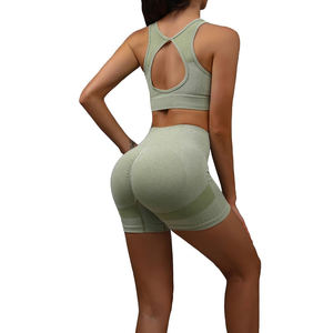 Conjunto de Yoga Transpirable, Ecológico, de Secado Rápido, Spandex, Poliéster, Conjuntos de Alta Calidad para Mujer, Conjunto de 2 Piezas - Product Image 5