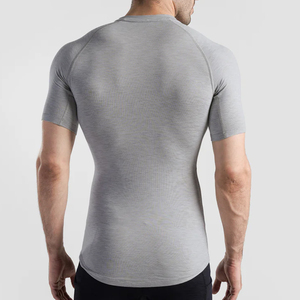 Wholesale Custom Logo <b>Men's</b> <b>Compression</b> T <b>Shirt</b> Dry Fit Athletic Base Layer Sport Top Gym Training Muscle Fit Short Sleeve OEM - Product Image 2