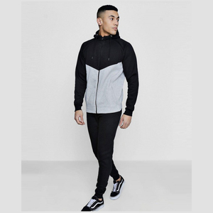 Men's Hooded <b>Tracksuit</b> Set Full Sleeve Solid Color Zipper Closure Breathable Casual Wear Autumn Style Regular Fit Suit - Product Image 6