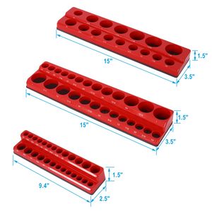 Organizzatori Magnetici per Bussole SAE a 3 Pezzi, Neri, Porta Bussole B, Essenziali per l'Organizzazione delle Cassette degli Attrezzi e un Spazio di Lavoro Efficiente - Product Image 3