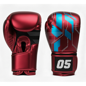Guantes de boxeo al por mayor de cuero PU con logo personalizado, guantes de entrenamiento para gimnasio y MMA, guantes de boxeo para adultos y niños - Product Image 2