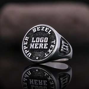 แหวนโรงเรียน BOJ 020 แหวนเงินประดับเพชรแบบสั่งทำพิเศษสำหรับรับปริญญา แหวนมหาวิทยาลัยสำหรับทุกเพศ ของขวัญสำหรับงานปาร์ตี้ในโอกาสต่างๆ ราคาประหยัด - Product Image 4