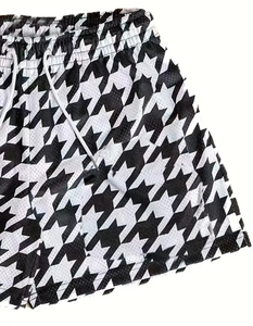 Pantalones Cortos de Baloncesto de Malla para Hombre, Diseño Profesional en Blanco y Negro, Ligeros, Casuales de Verano, Proveedor al por Mayor OEM ODM - Product Image 3