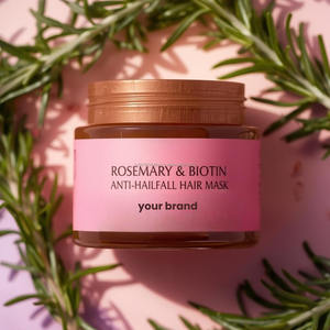 Rosemary & Biotin Anti-Hailfall Hair Mask Anti-Hair <b>Fall</b> Control Anti-Dandruff Hair Mask Anti Breakage FD free OEM/ODM Services - Product Image 2