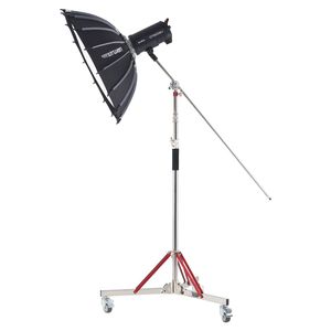 Supporto per Luci Regolabile in Acciaio Inossidabile con Ruote Robuste per Fotografia, Altezza Massima 10,5 Piedi/320 Cm - Product Image 6