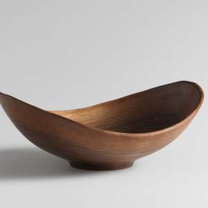 Bol de service en bois de qualité supérieure, base épaisse, bois massif, grand et rond, pour la restauration - Product Image 5