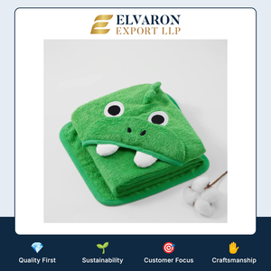Serviette à capuche pour bébé en bambou, douce, ultra absorbante, serviettes de bain pour nouveau-nés, fabrication sur mesure, vente en gros - Product Image 6