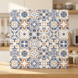 Morbi 40x40cm Carrelages de sol en porcelaine émaillée aspect marocain doré 400x400mm Carreaux de céramique pour villas de luxe - Product Image 2