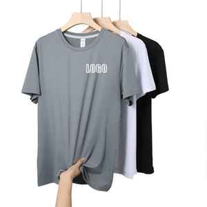 T-shirt uni formel 100% coton premium, manches classiques, unisexe, vierge, haute qualité, prix de gros, personnalisable, 240g, effet délavé - Product Image 1