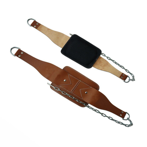 Ceinture de musculation unisexe en cuir véritable de haute qualité et robuste avec chaîne – Prix - Product Image 5