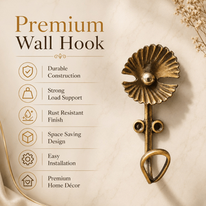 <b>Decorative</b> Antique Brass Spiral Wall <b>Hook</b> Vintage Wall Mounted <b>Coat</b> <b>Hook</b> Heavy Duty Key Towel Bag Hanger Luxury Home Organizer - Product Image 5