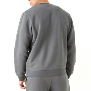 Ensemble de survêtement décontracté pour homme en coton délavé à l'acide, pantalon évasé, 2 pièces, col rond, sérigraphie - Product Image 6