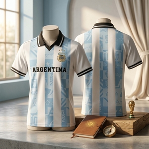 เสื้อโปโลฟุตบอลวินเทจ น้ำหนักเบา สำหรับแฟนบอล - Product Image 4