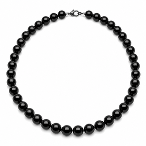 Collar de cuentas de amazonita de 8 mm de Rudra Gems, cuentas de piedra natural moteada, cierre seguro de plata, estilo religioso, unisex, terceros. - Product Image 6