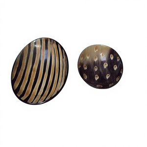 Super Quality Three-Piece Nesting Ox Horn Bowls Set High-End Polished Eco-Friendly Vintage Design for Presents Hotels - Product Image 6